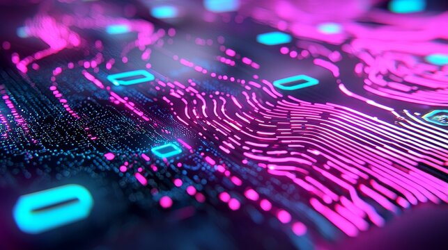 Background with digital archives and data storage visuals, ideal for presenting scientific research and digital archives as educational materials