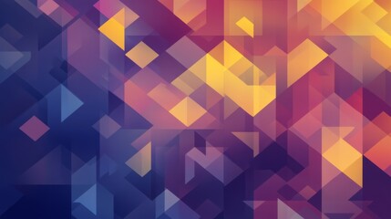 Fototapeta premium Vibrant Geometric Patterns in Soft Focus Background
