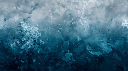 Abstract art background dark gray and blue colors. Watercolor painting on canvas with grunge steel stains. Fragment of gradient artwork on paper with pattern