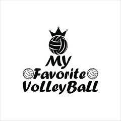 Volleyball Typography Logo Design volleyball logo art