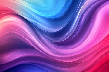 Fototapeta premium 3d render wave style an abstract neon Light background. Bright purple violet pink lines glowing in ultraviolet light,