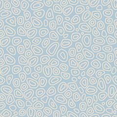 Naklejka premium Seamless pattern with an organic, abstract hand-drawn pebbles or irregular stones.