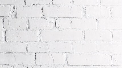 Obraz premium 2410 79.A white brick wall painted in a light grey color, with a smooth and even finish. The subtle texture of the bricks and the clean, minimalist design make it a perfect backdrop for modern
