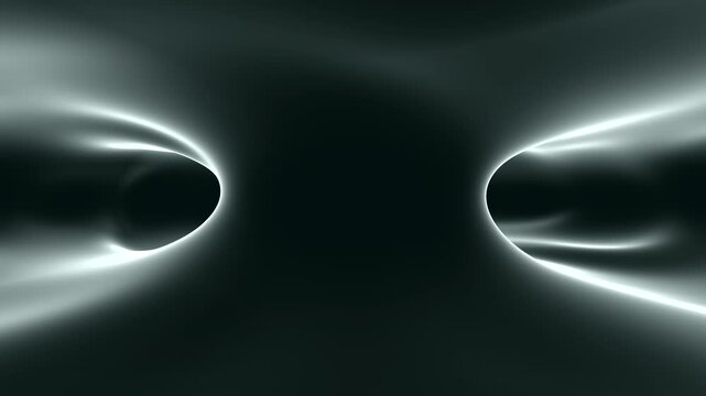 Abstract black and white image features an intricate and dynamic pattern of swirling lines and irregular shapes, showcasing movement, complexity, and a sense of chaos