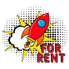 For Ren Vector Design with Cartoon, Comic Speech Bubble in pop-art style. For Ren pop art comic style. Can be used for business, marketing and advertising.