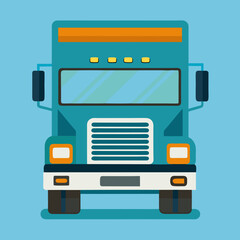 vector illustration of truck lorry