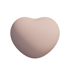 3d icon, 3d illustration, cute heart, glittertexture material, dusty rose color,  transparent background, y2k, playful and fun-loving design