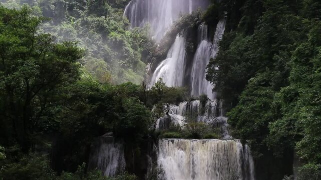 The splendor of the falls, "Tee lor su" Umphang district of Tak province, Thailand. 