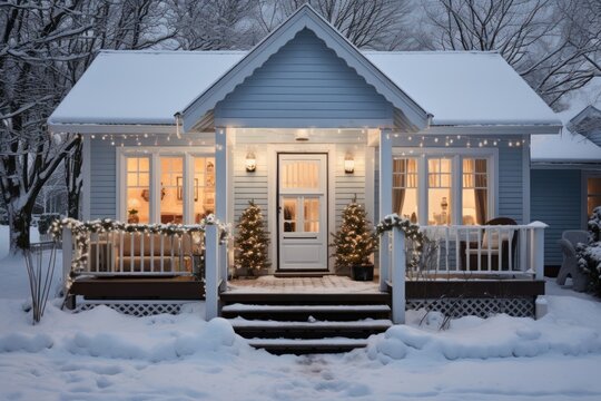 Christmas house architecture building.