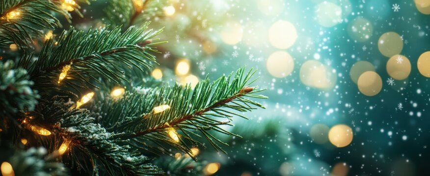 The Christmas Tree with Lights