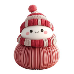 Adorable Winter Character with Knit Hat and Scarf.
ニット帽とマフラーを着けたかわいい冬のキャラクター