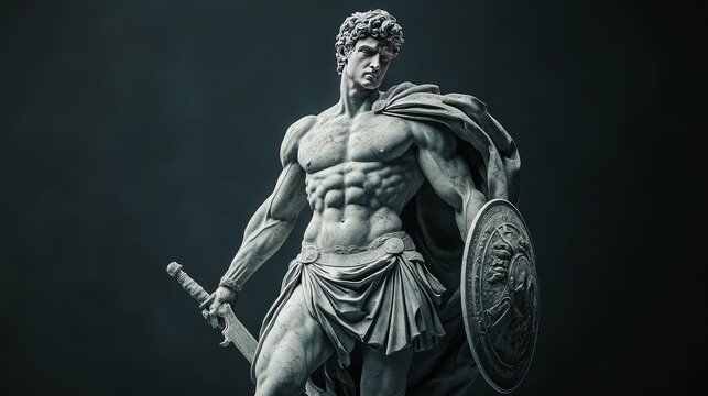 3D model of a Perseus statue made of marble during the Renaissance. In Greek and Roman mythology, he is the hero and the monster-slayer.