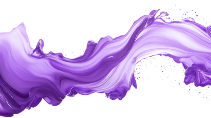 PNG, Digital lavender oil paint brush stroke on a transparent background