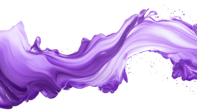 PNG, Digital lavender oil paint brush stroke on a transparent background - Powered by Adobe