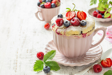 sweet and tasty microwave mug cake