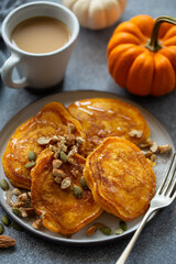 sweet and tasty pumkin pancakes