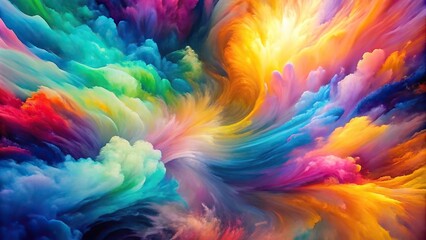 Obraz premium Vibrant and visually striking abstract wallpaper for desktop