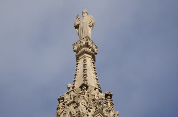 Milano dome sculptures and statues, Milan, Lombardy, Italy