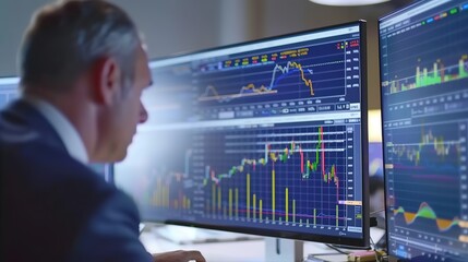 Intense Business Meeting in Modern Office: Dynamic Gestures, Real-Time Market Data, High-Stakes Warfare Essence