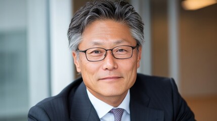 Fototapeta premium 企業のブランディングとマーケティングのためのプロフェッショナルなビジネスエグゼクティブのポートレート