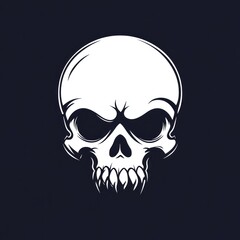 Obraz premium A skull with a menacing look on its face