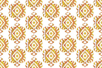 Geometric ethnic flower pattern for background,fabric,wrapping,clothing,wallpaper,Batik,carpet,embroidery style.