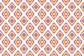 Geometric ethnic flower pattern for background,fabric,wrapping,clothing,wallpaper,Batik,carpet,embroidery style.