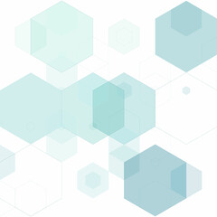 Blue hexagon background. Geometric design. Presentation template. Eps 10