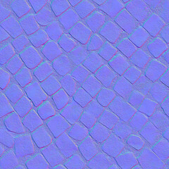 Seamless stone wall, road normal map © Mat Karmon