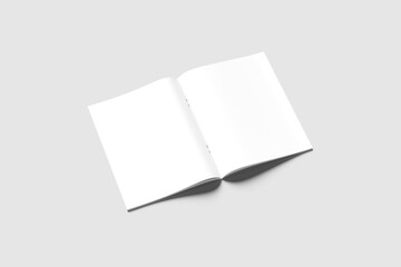Magazine Open Blank Background