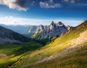 View of a Majestic Mountain Landscape