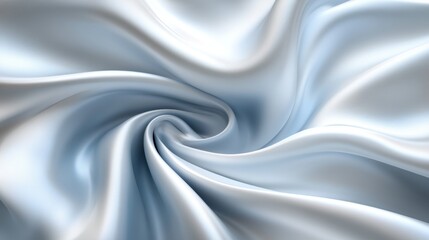 Smooth Blue Silk Fabric Draped Texture Background