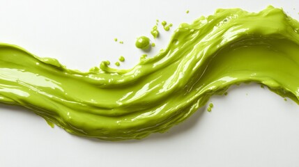 Green Liquid Splash Abstract Background   Design Element