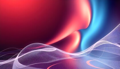 Obraz premium Digital Abstract 3D Background with Interconnected Networks and Patterns