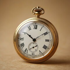 Antique Pocket Watch, Gold-Filled with Roman Numerals