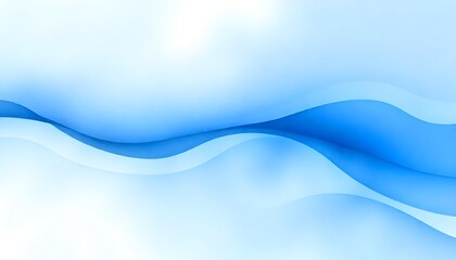 Obraz premium Abstract Watercolor Wave Background in Various Shades of Blue