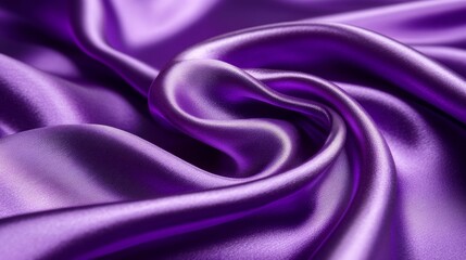 Obraz premium Purple Silk Fabric Drape Soft Smooth Texture Luxurious Background