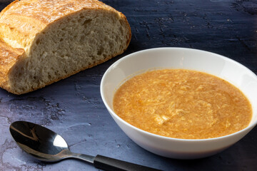 Hungarian traditional food - egg soup