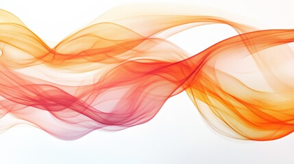 Naklejka premium Abstract Orange and Red Swirling Wave Pattern Design