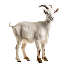 Fototapeta premium cute goat isolated on white