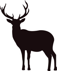 Fototapeta premium Deer Silhouette