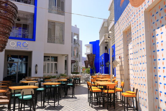 Aqaba, Jordan - May 17 2024: buildings in the area of Ayla close to Aqaba