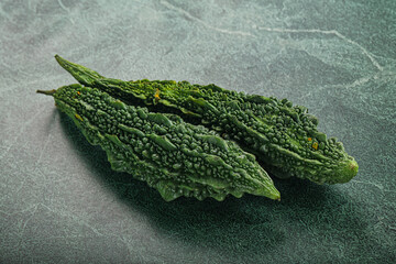 Raw green exotic Bitter melon