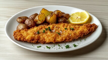The Fried Fish Dinner Plate