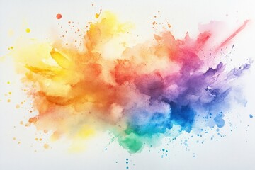 Vibrant watercolor splash artwork