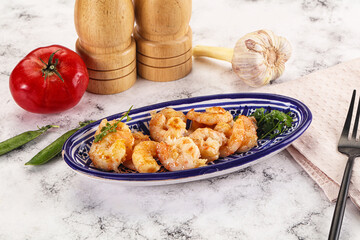 Stir fried prawn in sweet and sour sauce