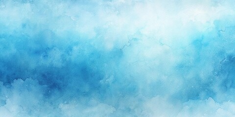Obraz premium Watercolor light blue gradient backdrop texture
