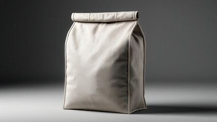 Fototapeta premium Realistic cement bag mockup with a clean, professional look, perfect for showcasing industrial packaging and product branding for construction materials.