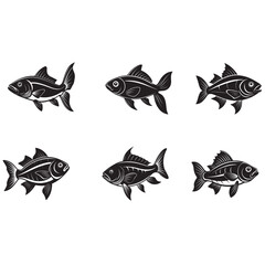 fish vector silhouette