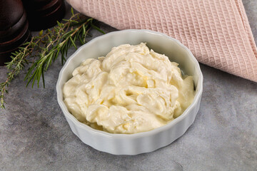 Italian soft young cheese stracciatella